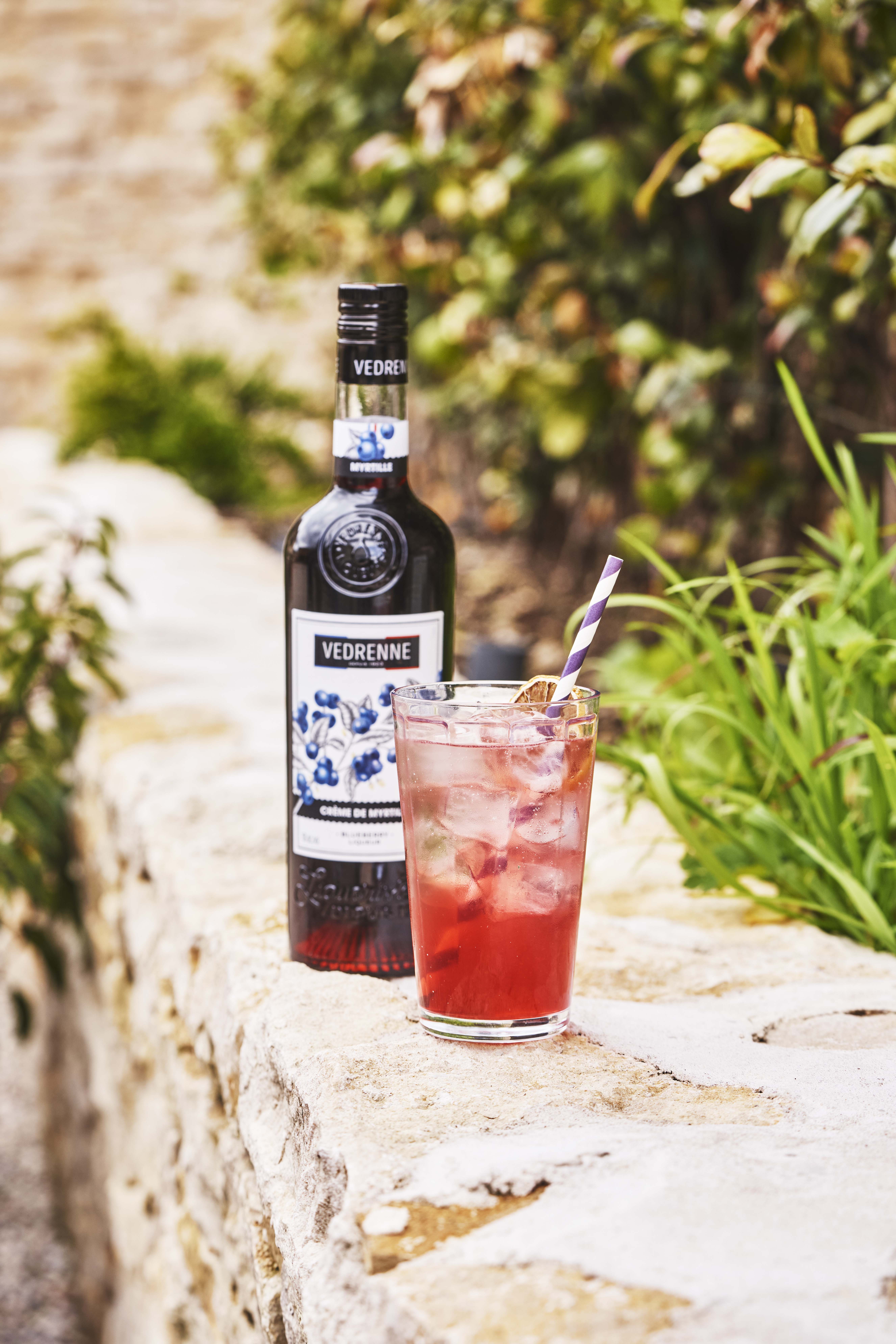 Cocktail Blue Collins VEDRENNE